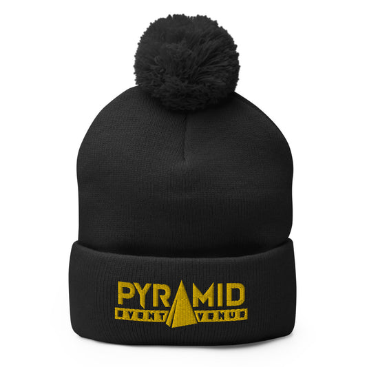 Pyramid Pom-Pom Beanie